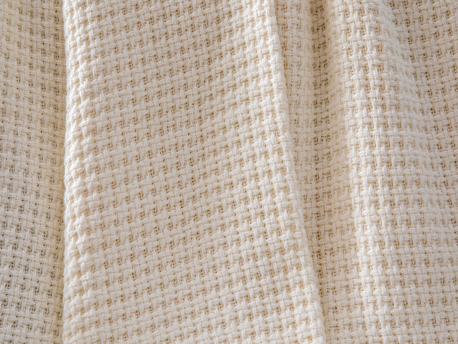 Basketweave Cotton Blanket